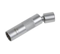 Sealey AK6571 Spark Plug Socket with Universal Joint 3/8"Sq Drive 12-Point 16mm