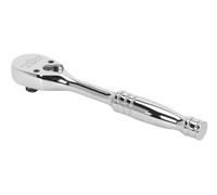 Sealey Ak660Df Ratchet Wrench 1/4In Sq Drive Dust-Free Pear-Head Flip Reverse