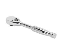 Sealey Ak660Df Ratchet Wrench 1/4In Sq Drive Dust-Free Pear-Head Flip Reverse