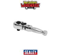 Sealey AK660SF Premier Stubby Flexi-Head Ratchet Wrench 1/4"Sq Drive