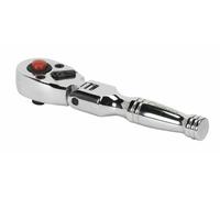 Sealey AK660SF Ratchet Wrench Flexi-Head Stubby 1/4"Sq Drive