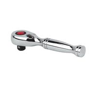 Sealey AK661S Stubby Ratchet Wrench 3/8"sq Drive Pear Head Flip Re...