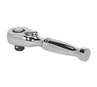 Stubby Ratchet Wrench 3/8"Sq Drive Pear-Head Flip Reverse