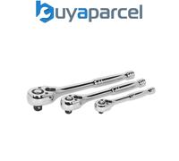 Sealey AK6672 Premier Pear-Head Ratchet Wrench Set with Flip Reverse 3pc