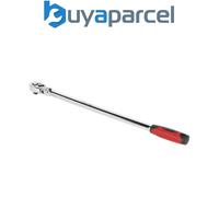 Sealey AK6698 Premier Extra-Long Flexi-Head Ratchet Wrench 1/2"Sq Drive 600mm