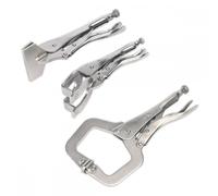 Sealey Ak67 C-Clamp and Welding Clamp Set 3Pc