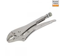 Sealey Locking Pliers AK6821 - Curved Jaws 230mm, 0-45mm Capacity