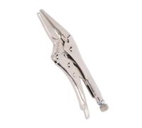 Sealey AK6825 Locking Pliers Long Nose 210mm 0-60mm Capacity Spring Loaded