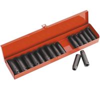 Sealey Ak685 Impact Socket Set 16Pc Deep 1/2Sq Drive Metric/Imperial,