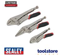 Sealey AK6863 3 Piece Quick Release Locking Plier Set