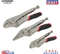 Sealey AK6863 Locking Plier Set 3pc | Heavy Duty Quick Release Tools