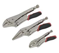Sealey AK6863 3pc Quick Release Locking Pliers Set Heavy Duty