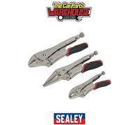 Sealey AK6863 3 Piece Quick Release Locking Plier Set