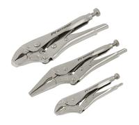 Sealey AK6876 Locking Pliers Set 3pc