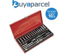 Sealey Ak690 Socket Set 41Pc 1/4Sq Drive 6Pt Walldrive - Duometric