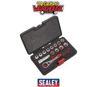 Sealey AK6926 Socket Set 14Pc Go-Through Low Profile Walldrive® Metric