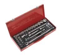 Sealey AK693 Socket Set 32pc 1/2in.sq Drive Metric/imperial