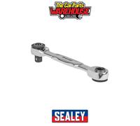 Sealey AK6972 Micro Ratchet Bit Driver & Wrench 1/4"Sq & 1/4"Hex Drive