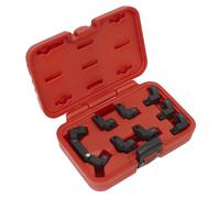 Sealey AK6985 9pc 3/8" Sq Drive Injector Pipe Socket Set