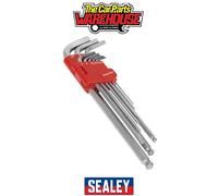 Sealey AK7140 Ball-End Hex Key Set 9Pc Extra-Long Metric