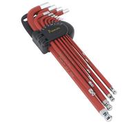 Sealey AK7164 Ball-end Hex Key Set 11pc Anti-slip Extra-long Metric