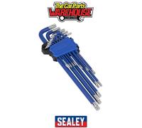 Sealey 13 Piece Anti Slip Extra Long Torx Allen Key Set