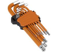 Sealey AK71750 Premier Imperial Long Hex Key Set Ball-End 9pc
