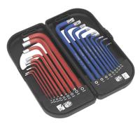 TRX-Star* & Ball-End Hex Key Set 18pc Long Anti-Slip