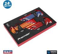 Sealey Allen Key Hex Set Premier Master AK7179 – 27pc Foam Module Tray