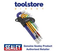 Sealey Premier 9pc Anti-Slip Long Ball-End Hex Set - AK7190