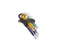 Sealey AK7193 Trx-Star* Key Set 9Pc Colour-Coded Long