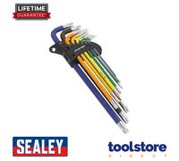 Sealey AK7194 9pc Anti-Slip Extra-Long TRX-Star Key Set Hand Tools
