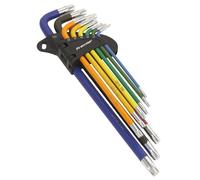 Sealey Trx-Star Key Set AK7194 9pc Colour-Coded Extra-Long