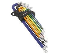 Sealey Trx-Star Key Set AK7194 9pc Colour-Coded Extra-Long