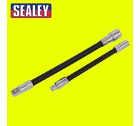 Sealey AK7341 Flexible Extension Adaptor Set 2Pc 1/4inSq X 150Mm & 3/8inSq X 200Mm