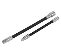 Sealey Ak7341 Flexible Extension Adaptor Set 2Pc 1/4Sq X 150Mm And 3/8Sqx 200Mm