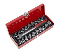 Sealey Ak759 Oil Drain Plug Key Set 3/8"sq Drive 20Pc