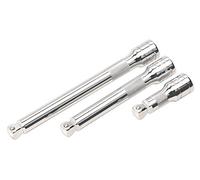 Sealey Wobble/Rigid Extension Bar Set 3 Piece 1/2" Square Drive