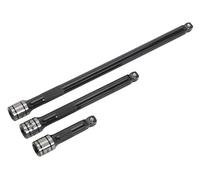Wobble/Rigid Extension Bar Set 3pc 3/8"Sq Drive Black Series