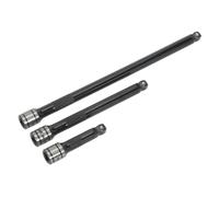 Sealey AK7691 Premier Black Wobble/Rigid Extension Bar Set 3/8"Sq Drive 3pc
