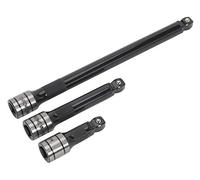 Wobble/Rigid Extension Bar Set 3pc 1/2"Sq Drive Black Series