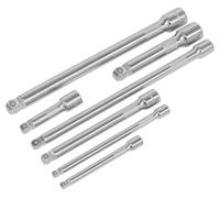 Sealey Ak770 Wobble/Rigid Extension Bar Set 7Pc 1/4 3/8 and 1/2Sq Drive
