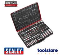Sealey AK7926 Premier Platinum Socket Set 1/4" & 1/2"Sq Drive 108pc