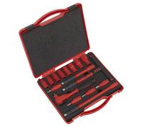 Sealey AK7940 Premier Insulated Socket Set 3/8"Sq Drive 16pc - VDE Approved