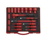 Insulated Socket Set 20pc 1/2"Sq Drive WallDrive® VDE Approved