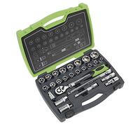 Sealey Ak7961 Socket Set 26Pc 1/2In Sq Drive 6Pt Walldrive Metric