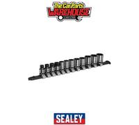 Sealey Socket Set AK7992 12pc 3/8" Sq Drive Metric - Black Series