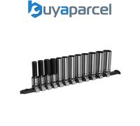 Sealey Socket Set AK7993 - 12pc Deep 3/8in Sq Drive Metric Black Series