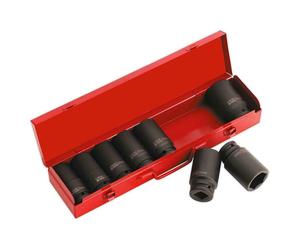 Sealey AK80/9M 8 Piece 3/4" Deep Metric Impact Wrench Rated Sockets, 26mm-38mm