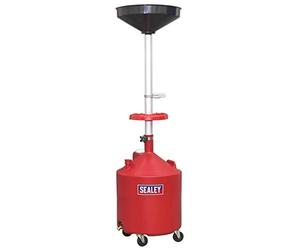 Sealey AK80D 80ltr Mobile Oil Drainer Manual Discharge
